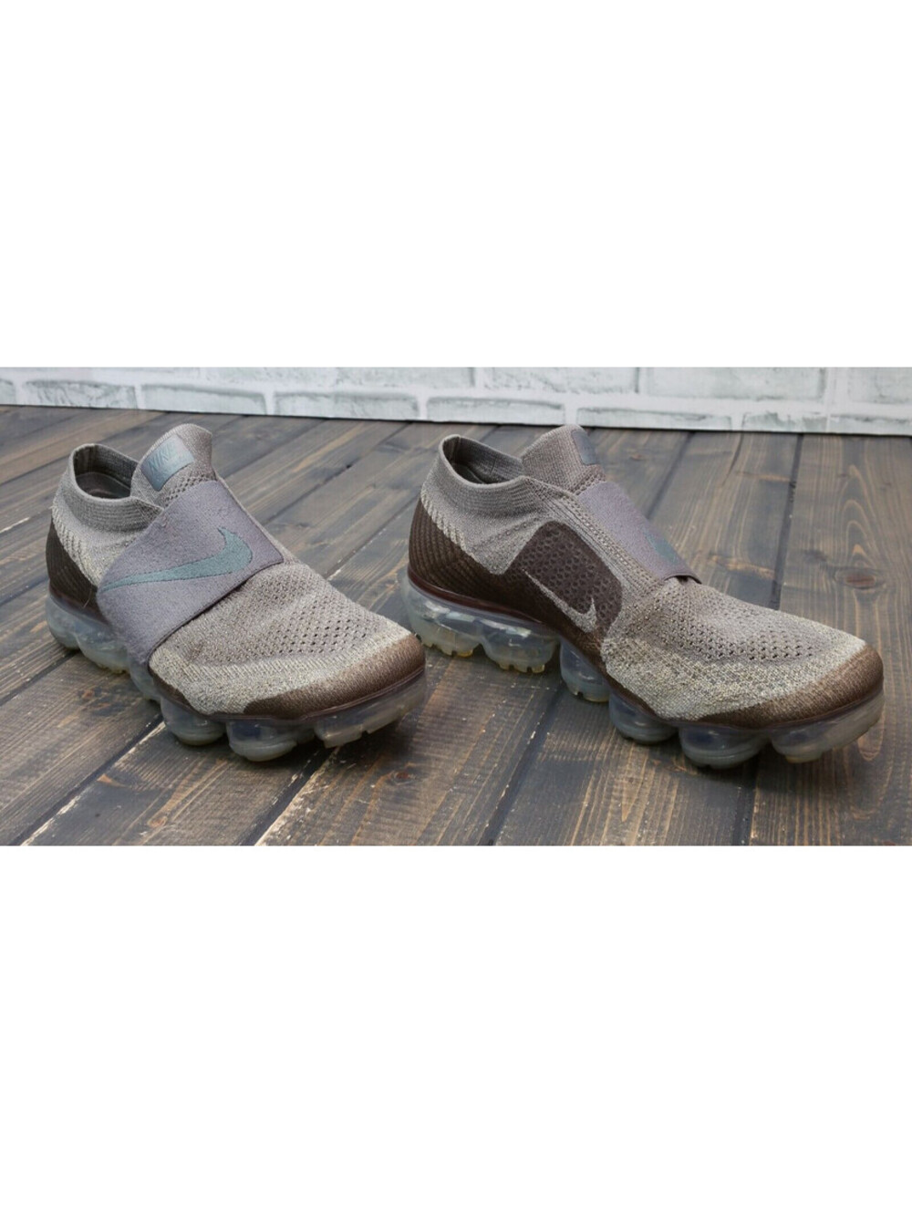 Nike Air Vapormax Flyknit Dark Stucco Green Womens Size 8 Shoes AA4155-013